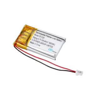 YJ 3.7v battery 351220 45mah 100mah 200mah 300mah rechargeable lithium polymer battery for MP3/MP4