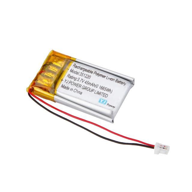 YJ 3.7v Battery 351220 45mah 100mah 200mah 300mah Rechargeable Lithium Polymer Battery for MP3/MP4