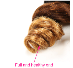 新到货批发 ombre 1B/4/30 身体波浪处女巴西/印度头发编织高品质发束 - Product Image 5