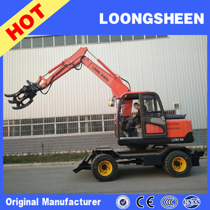 9 toneladas excavadora de ruedas con cargadora de caña de azúcar/madera <span class=keywords><strong>Grabber</strong></span> brazo fuerte hecho en China - Product Image 3