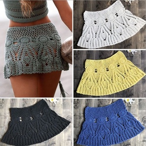 Bestdance Women Summer Sexy Net Dress Hollow Knit Bikini <strong>Swimwear</strong> Cover up <strong>Crochet</strong> Beach Tops Blouse+Mini Skirt