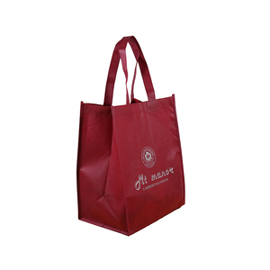 Sacola de compras não tecido reutilizável, saco de compras promocional impressa com logotipo
