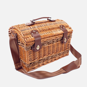 Custom Vintage Rectangle Rattan <strong>Basket</strong> <strong>Hamper</strong> Set Handicraft Willow Picnic <strong>Basket</strong> <strong>for</strong> Store Supermarket Antique Style - Product Image 3