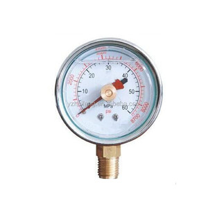 Hf Geheugen Type Dubbele Naalden 0-140psi/Kg Bodem Brass Connection 60Mm Manometer - Product Image 2