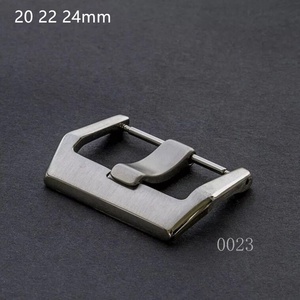 ソリッドワイドタング20 22 24mm304ステンレススチールレザーウォッチバンドバックル - Product Image 1