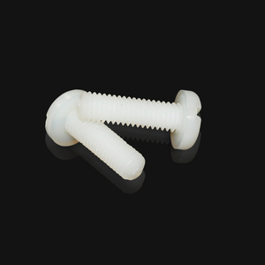 Plastic Slot Pan Head Polyamide <strong>Nylon</strong> PA66 <strong>Screw</strong> Plastic <strong>Screw</strong> <strong>and</strong> <strong>Nut</strong> Plastic Bolt