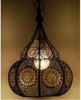 Plafonnier suspendu au Style marocain en noir, lanterne Vintage, luminaire de plafond, offre spéciale,