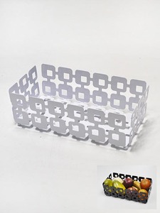 Chrome Medium <b>Wire</b> Round Tower Shape Plastic Food Basket - Product Image 2