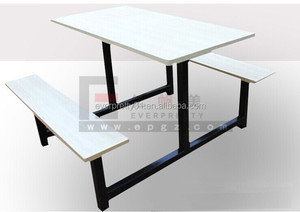 Ensemble à manger en bois dubaï salle à manger de cantine Table et chaise - Product Image 2