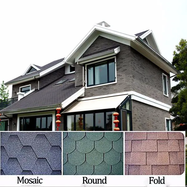 Asphalt roofing shingles fish scale standard tiles production line