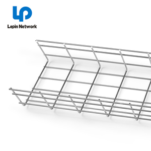 Ningbo Lepin Hot Sell Wire Mesh Cable Tray 50*100mm,50*400mm  Stainless Steel Ss Cable Tray Wire Mesh Cable Basket Manufacturer