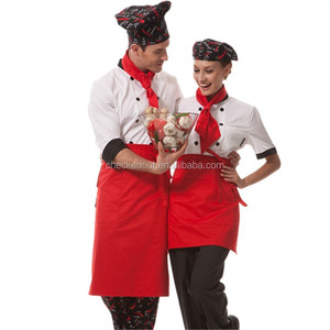 Encargo al por mayor de pimiento rojo impreso <span class=keywords><strong>restaurante</strong></span> hotel recepción tapa ajustable sombrero de cocinero de moda - Product Image 3