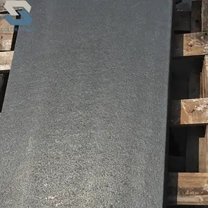 Atasan Meja Granit Hitam Murni Tiongkok, Kulit Granit Bangku Pulau dan Atasan Rias