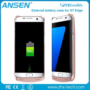 2016 precio justo y hermoso teléfono móvil cargador de copia de seguridad caja de batería para samsung galaxy s7 borde - Product Image 3