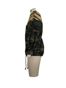 Q160 Fashion Clothing for Women 2023 Sequin <strong>Camo</strong> <strong>Jacket</strong> <strong>Jackets</strong> - Product Image 4