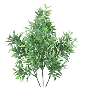 Feuilles artificielles de lobus apicalis de haute qualité avec poudre pour bonsaï décoration quotidienne - Product Image 2