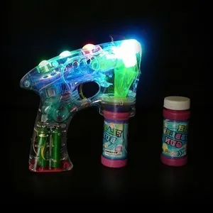 Pistola Burbujas | Juguetes Burbujas Para Bano | Wholesale Battery Operated Led Blower Toy Light up Bubble Gun