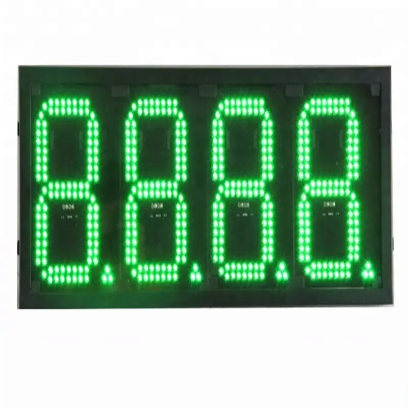 12 אינץ LED ספרות לוח מספרי לוח שבעה מגזר, led שמן גז ספרות לוח