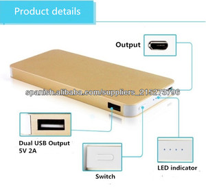 MEJOR VENTA capacidad grande del banco portable de la energía con la batería de polímero para Ipad, Iphone, Samsung, HTC, <span class=keywords><strong>Blackb</strong></span> - Product Image 3