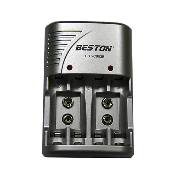 Beston-cargador universal C802, con enchufe europeo, para pilas AA/AAA de 9V Ni-MH/NI-CD