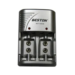 Beston factory price universal charger C802 with EU Plug for AA/AAA 9V Ni-MH/NI-CD battery