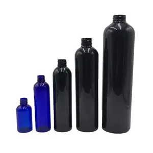 مخصص زجاجة بلاستيكية s الحيوانات الأليفة 500 مللي/16 أوقية الشامبو التعبئة والتغليف زجاجة بلاستيكية اسطوانة رصاصة شكل بلوري زجاجات