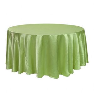 Elegante Tovaglia Rotonda in Raso Blu Reale con Rosette Grandiose per Matrimoni - Product Image 6