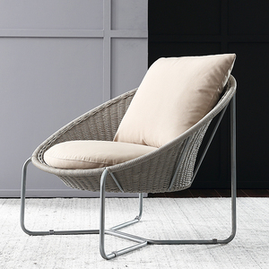 आधुनिक आउटडोर अवकाश फर्नीचर आँगन एल्यूमीनियम स्ट्रिंग रस्सी कमाल उद्यान कुर्सियों - Product Image 1