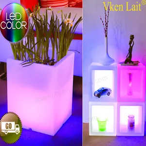 Moving Plastic Flower Pot LED RGB hell weiß LED Blumentopf