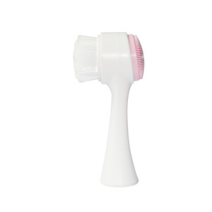 <span class=keywords><strong>Brosse</strong></span> de nettoyage 3D pour le <span class=keywords><strong>visage</strong></span> <span class=keywords><strong>Brosse</strong></span> double face pour l'élimination des points noirs en poils synthétiques doux <span class=keywords><strong>Brosse</strong></span> exfoliante en silicone pour la peau du <span class=keywords><strong>visage</strong></span> - Product Image 1