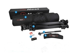 Trípode Profesional para Cámaras DSLR de Estudio NT-660 NEST 1620CM, Compatible con <span class=keywords><strong>Manfrotto</strong></span> Hidráulico - Product Image 5