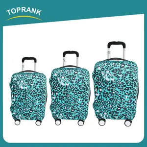 Toprank-Funda de LICRA para maleta de viaje, protector elástico para equipaje con estampado personalizado, estilo de moda