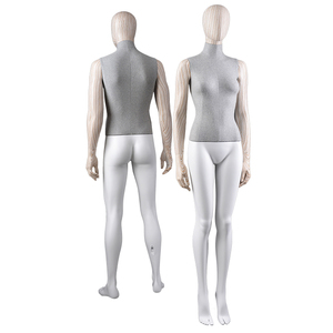 Mannequins en bois à grain de bois, tête et bras nus, sexy, chauds, grandeur nature, hommes et femmes, réalistes - Product Image 4