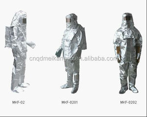 Combinaison de pompier en aluminium à isolation thermique Combinaison de proximité du feu Anti-feu Anti-radiant Chaleur Aluminisée Vêtements de sécurité - Product Image 6