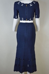 más caliente del vestido del vendaje kim kardashian, vestido de noche largo del bodycon - Product Image 4