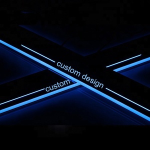 Các Loại Khác Xe Ánh Sáng Phụ Kiện Chất Lượng Cao Acrylic Chạy Ban Ánh Sáng LED CỬA Scuff Tấm Bước Ánh Sáng Cửa Sill - Product Image 3