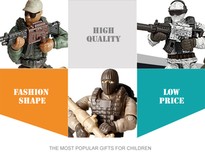En gros mini blocs <span class=keywords><strong>jeu</strong></span> moule en plastique <span class=keywords><strong>armée</strong></span> livraison jouet soldat pour enfants - Product Image 3
