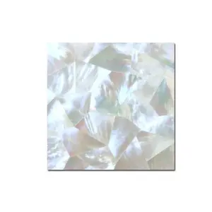 Tuiles de mosaïque carrées blanches en coquillages de capiz pour <span class=keywords><strong>piscine</strong></span> - Product Image 1