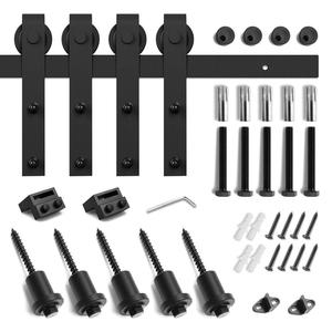 Perangkat Keras Pintu Geser Mini Pintu Ganda 6,6 Kaki, untuk Dudukan Kabinet TV - Product Image 6