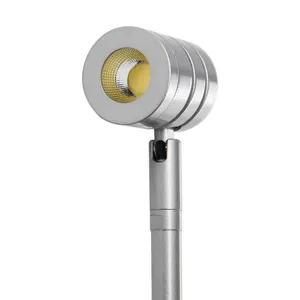 3W Sieraden Museum Cob Led Spotlight Zilver Lichtgevende Licht Body Lamp Showcase Accent Verlichting