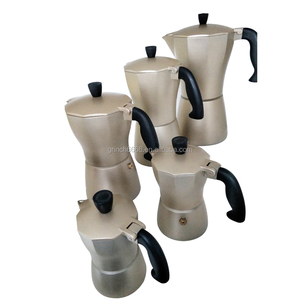 Machine à expresso pour cuisinière, pot Moka de 6 tasses, cafetière à expresso pour cuisinière à gaz ou électrique en céramique OEM - Product Image 1