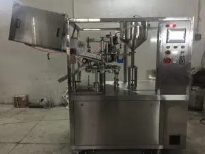 Toothpaste Machinery Automatic Toothpaste Ointment Cosmetic Cream Tube Filling Sealing Machine.