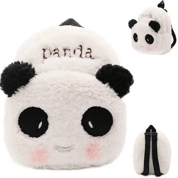 En gros mignon enfants sac à dos panda en peluche doux animal forme enfants sac