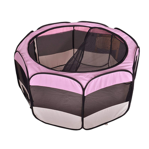 Migliore Materiale Nuovo Grande Rosa Cane di Animale Domestico Del Gatto Tenda Esercizio Pet Box