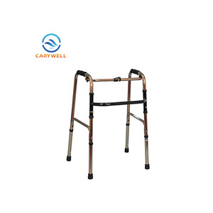 Équipement de soins aux personnes âgées Cadre de marche doré Marchettes pour personnes âgées - Product Image 1