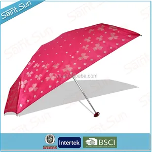 Fácil de Llevar 5 Sección de Aluminio Súper Ligero Paraguas Manual Abierto
