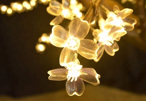 Bán buôn ngoài trời Vườn Cảnh quan trang trí đám cưới nhân tạo ấm trắng chiếu sáng LED hoa anh đào ánh Sáng Cây - Product Image 3