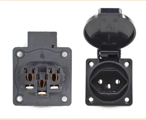 IP44 waterproof electrical sockets swiss wall outlet water resistant socket