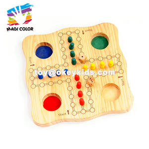 Venta al por mayor de madera de alta calidad ludo juego de mesa para niños y adultos juegan diversión W11A068 - Product Image 6