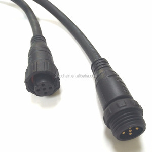 M12 eléctrico <span class=keywords><strong>conector</strong></span> de cable ip67 macho a hembra impermeable m12 cable 2pin 3pin 4pin 5pin <span class=keywords><strong>conector</strong></span> m12 para led iluminación al aire libre - Product Image 1